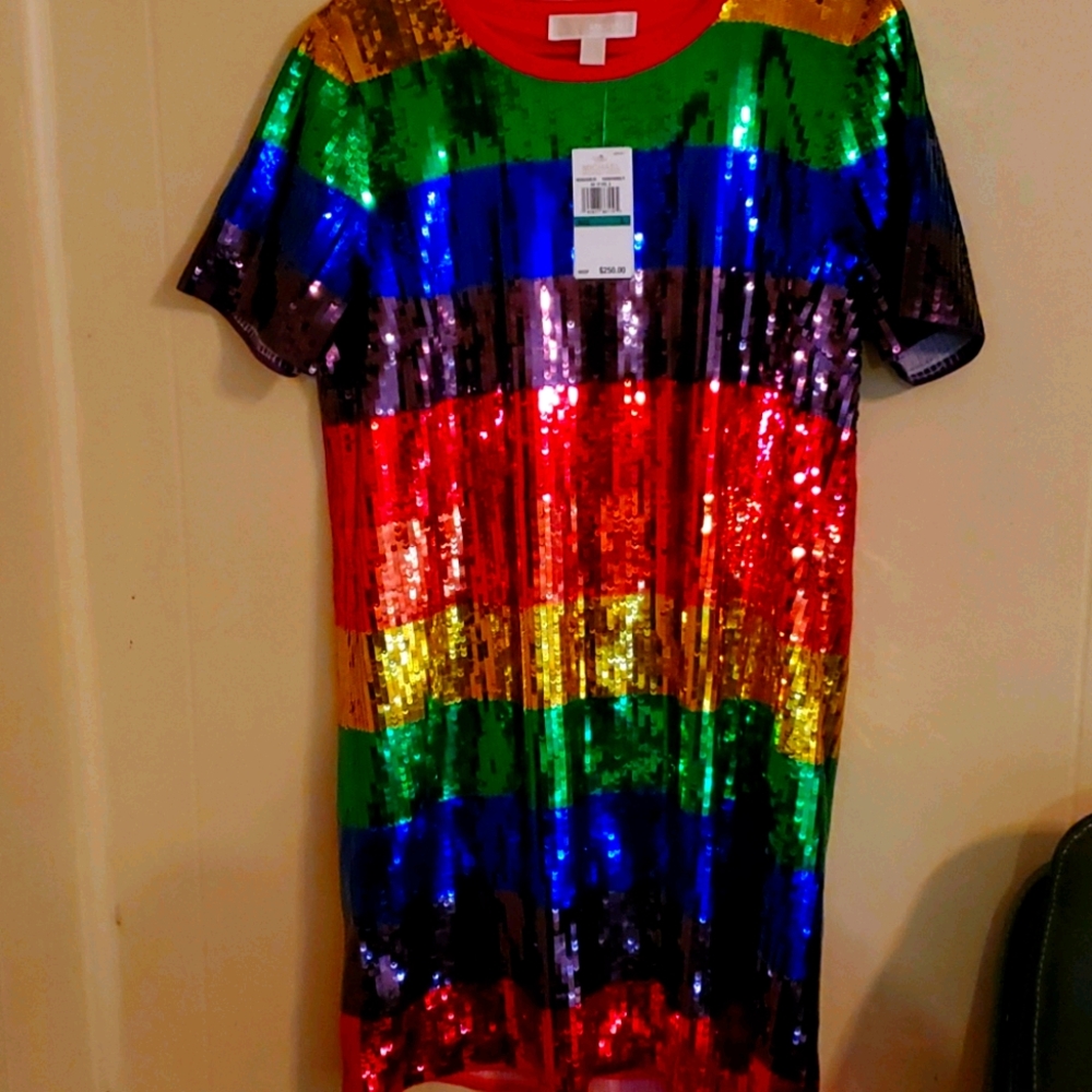 Michael Kors Jersey Sequin Dress